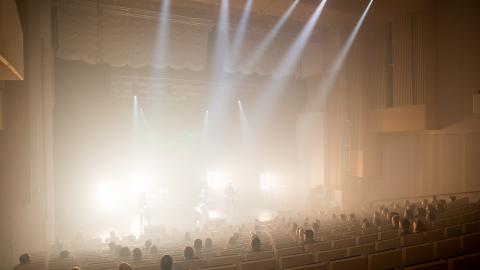 Rock concert lighting