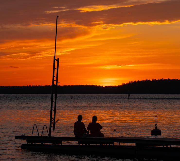 Auringonlasku Ukonniemessä